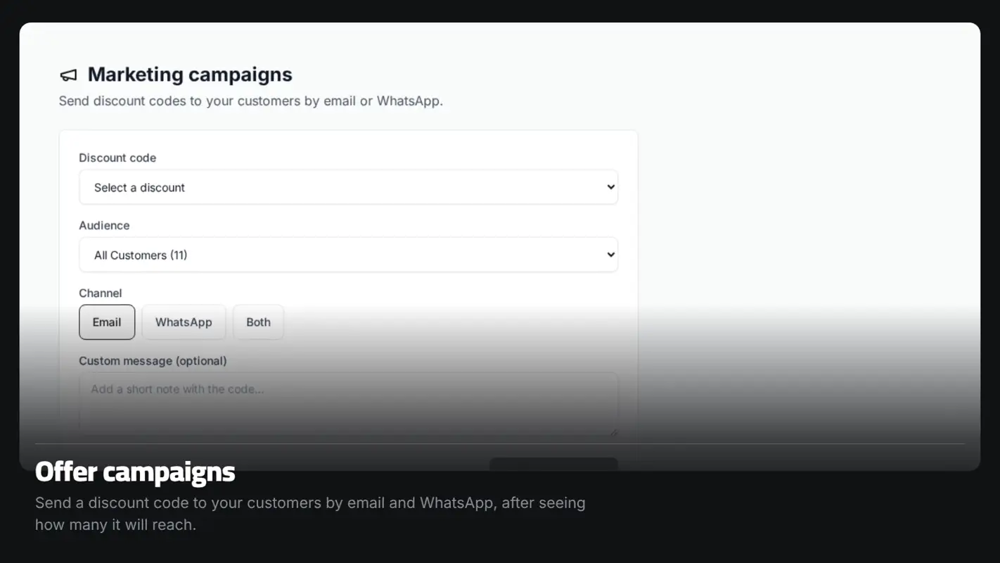 Offer campaigns