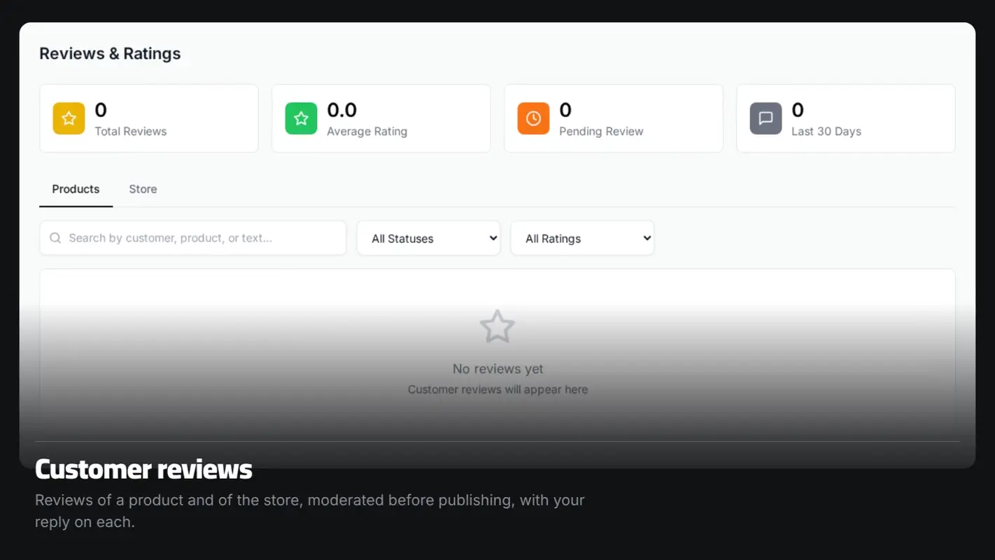Customer reviews